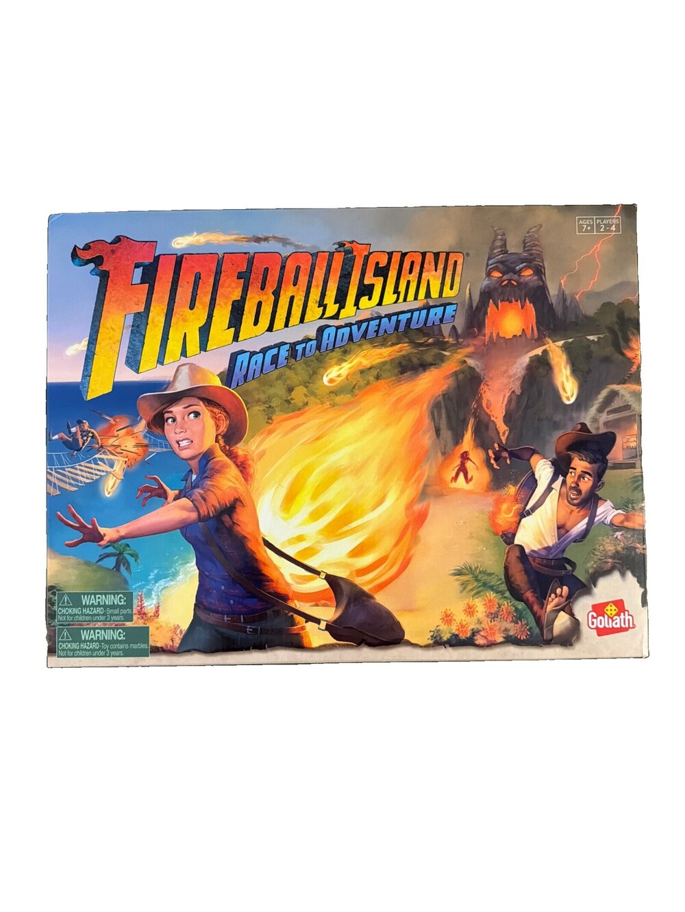 Fireball Island Race To Adventure Board Game 100% Complete In Box Goliath CIB